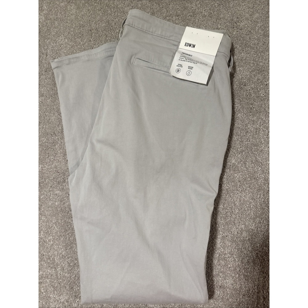 EDWIN Mens OTIS‎ ENDURANCE CHINO PANTS OYSTER BEIGE~30 NEW, $168